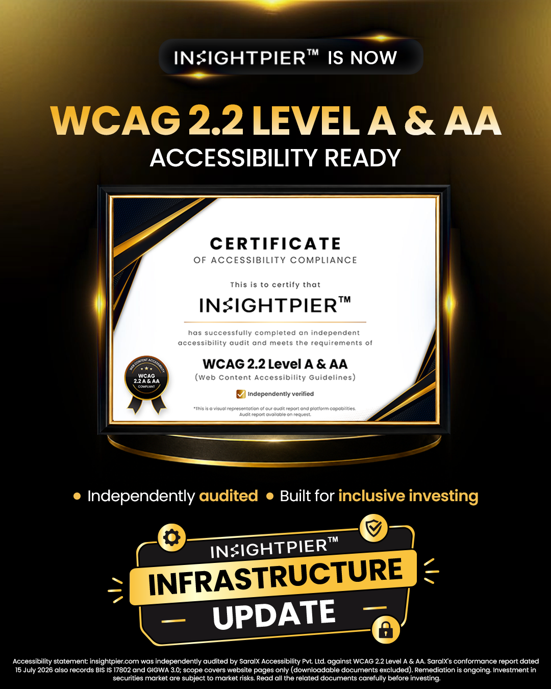 InsightPier WCAG 2.2 AA Accessibility Certificate